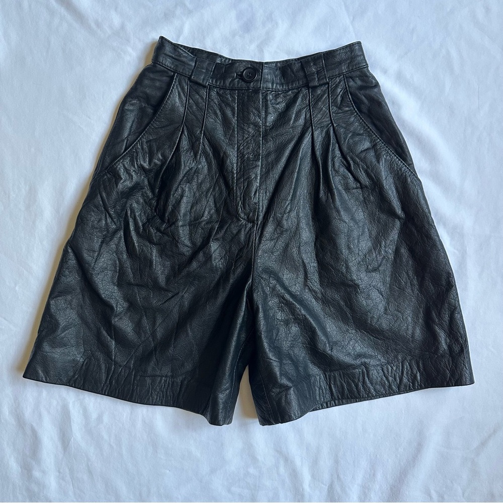 Vintage Leather Shorts
